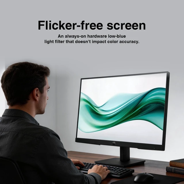 Alt view image 4 of 7 - 24" Series 3 Pro 324pv FHD Monitor 5ms Response, Anti-Glare, Flicker-Free, VESA (100x100mm), HDMI, VGA & Dockztorm USB Expander (Black)