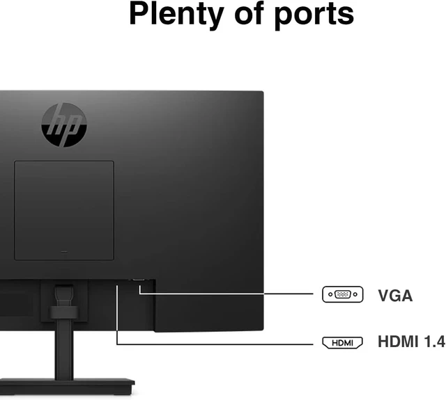 Alt view image 6 of 7 - 24" Series 3 Pro 324pv FHD Monitor 5ms Response, Anti-Glare, Flicker-Free, VESA (100x100mm), HDMI, VGA & Dockztorm USB Expander (Black)