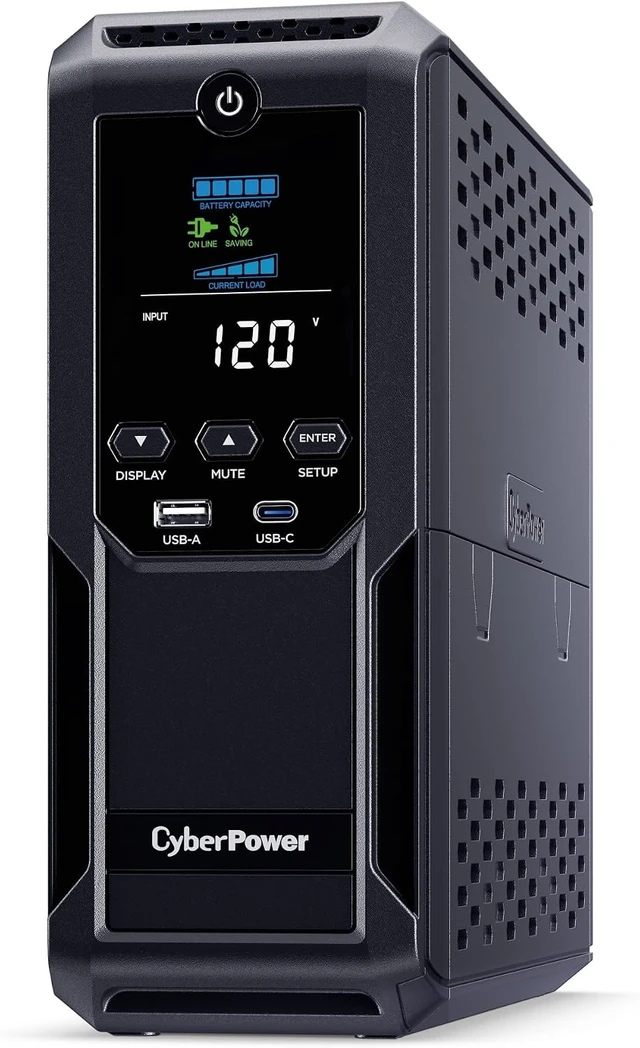 Alt view image 2 of 7 - CP1350AVRLCD3 UPS Battery Backup Intelligent LCD