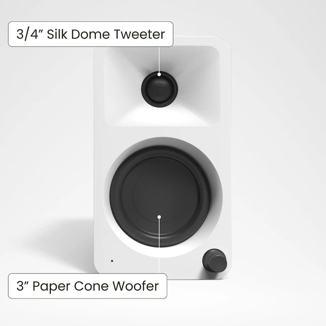 Alt view image 2 of 7 - ORAMW 100W Powered Reference Desktop Speakers Bluetooth 5.0 & USB-C Input