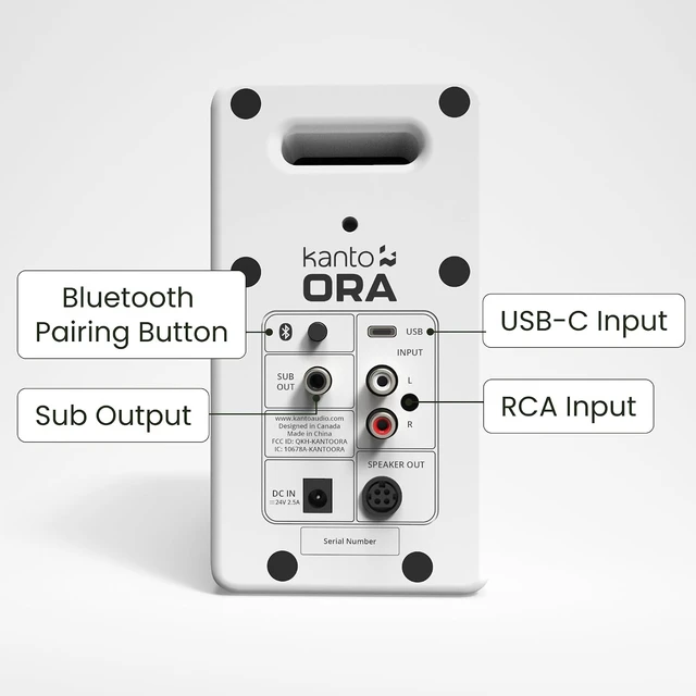 Alt view image 3 of 7 - ORAMW 100W Powered Reference Desktop Speakers Bluetooth 5.0 & USB-C Input