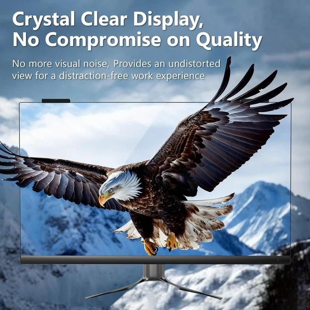 Alt view image 7 of 7 - 27-Inch Magnetic Computer Privacy Screen Filter for Frameless 16:9 Monitors Hanging Removable Anti-Glare Blue Light Privacy Protector, Eye Care