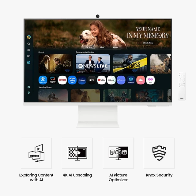 Alt view image 2 of 7 - M8 (M80F) 32" 4K UHD Smart Monitor