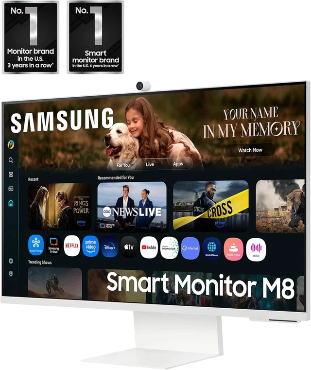 Alt view image 3 of 7 - M8 (M80F) 32" 4K UHD Smart Monitor