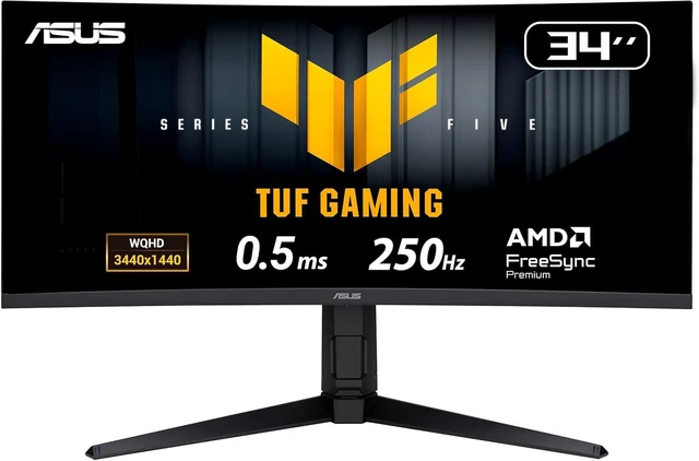 Main image of TUF Gaming VG34WQML5A 34-Inch 1440p 250Hz Ultrawide HDR Gaming Monitor