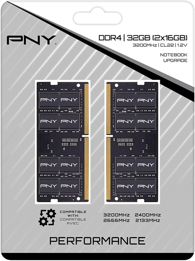 Alt view image 7 of 7 - 32GB (2x16GB) DDR4 3200MHz CL22 Notebook Memory Kit Performance