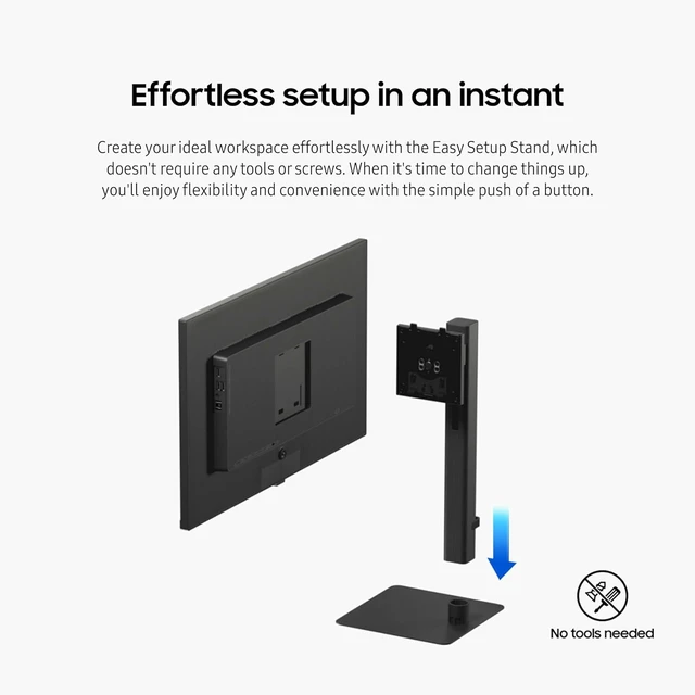 Alt view image 5 of 7 - ViewFinity S6 (S60UD) 24" QHD Computer Monitor 100Hz, HDR10, USB-C, Built-In LAN, Daisy Chain, Height-Adjustable Stand, LS24D606UANXZA, 2024