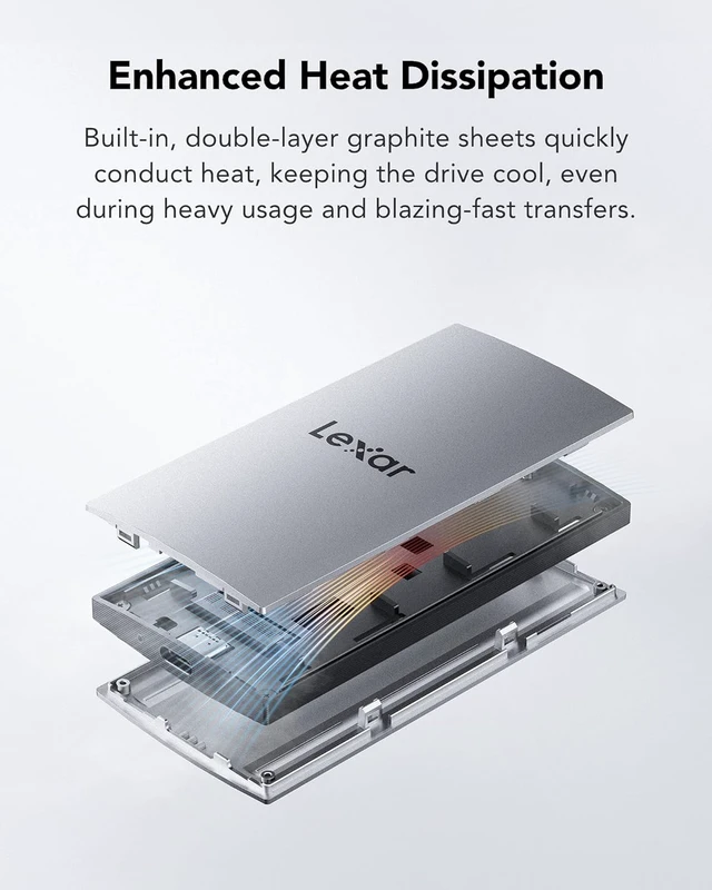 Alt view image 6 of 7 - ES3 1TB Portable SSD USB 3.2 Gen 2, Up to 1050MB/s (Silver)