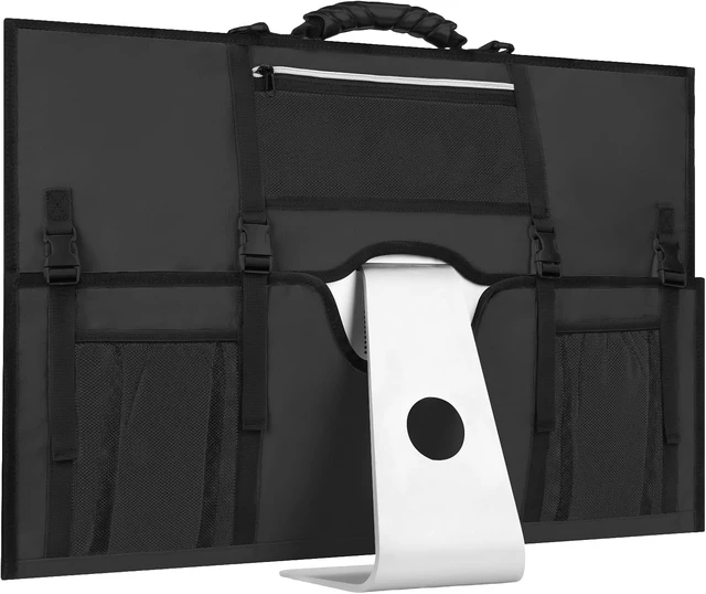 Alt view image 2 of 7 - 27-Inch Padded Monitor Carrying Case Travel Bag Cover
