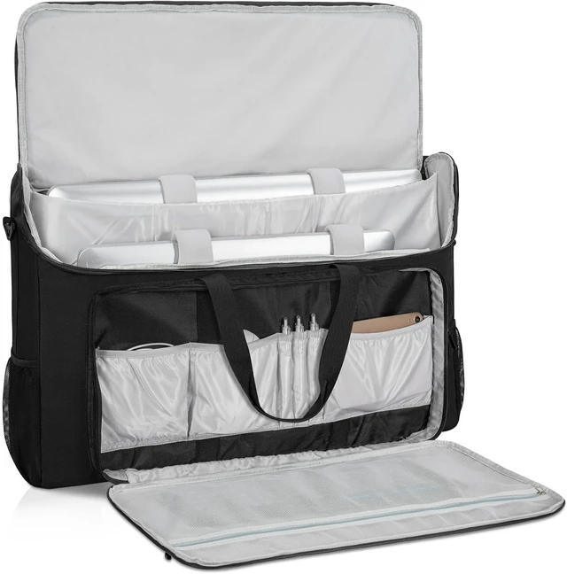 Alt view image 2 of 7 - 27-32" Monitor Transport Carrying Case (up to 2) Going-Out Tote Bag