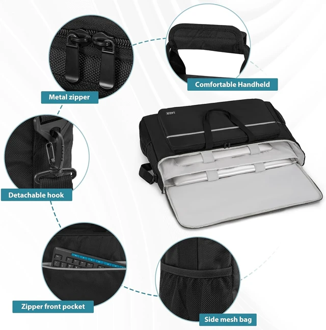 Alt view image 4 of 7 - 27-32" Monitor Transport Carrying Case (up to 2) Going-Out Tote Bag