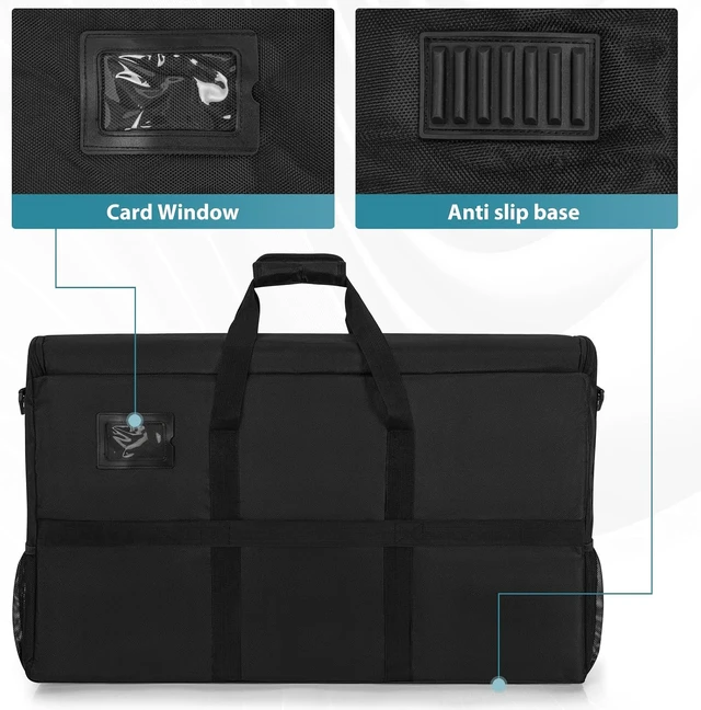 Alt view image 7 of 7 - 27-32" Monitor Transport Carrying Case (up to 2) Going-Out Tote Bag