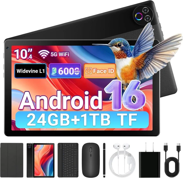 Main image of Android 16 Tablet 24GB+64GB+1TB TF, with Keyboard