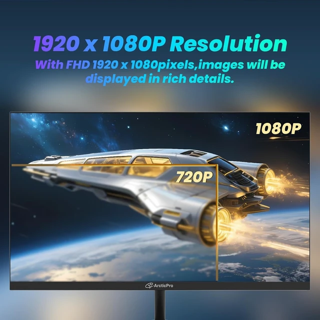 Alt view image 3 of 7 - 22-Inch FHD Gaming Monitor 144Hz, 105% sRGB