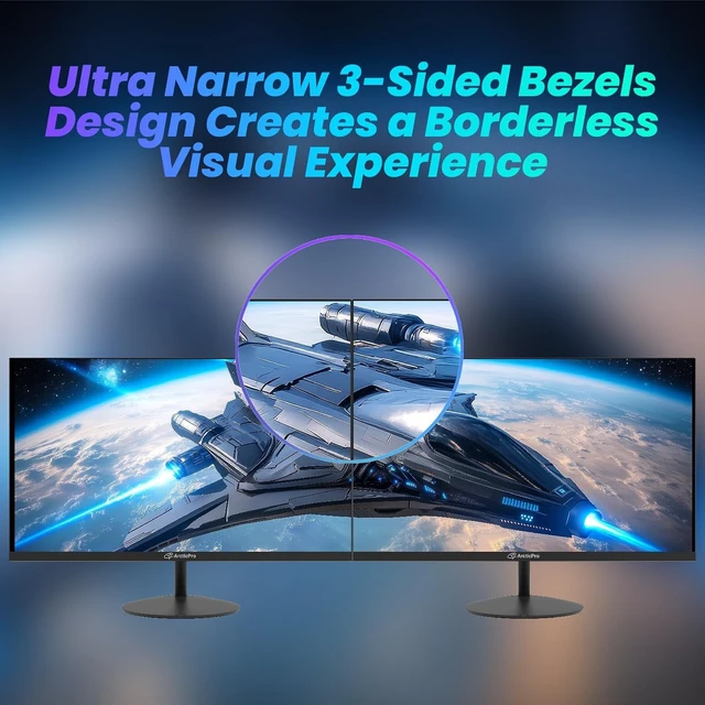 Alt view image 5 of 7 - 22-Inch FHD Gaming Monitor 144Hz, 105% sRGB