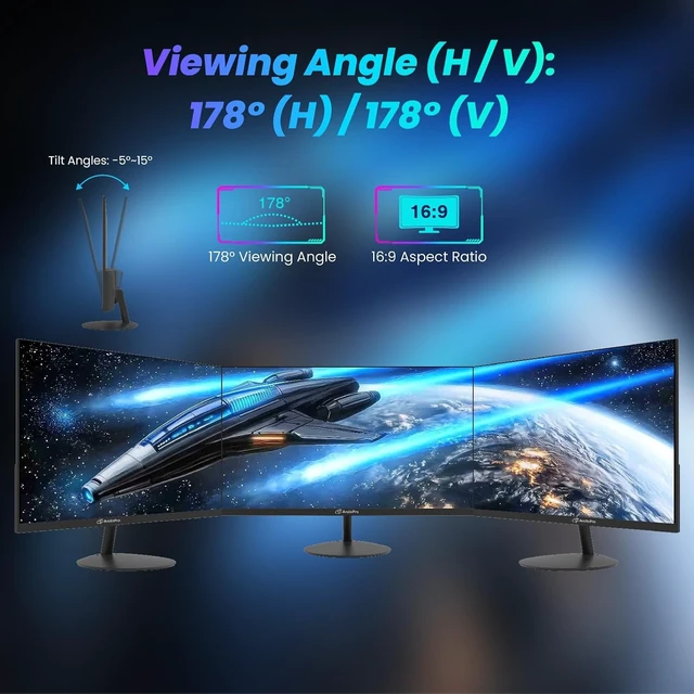 Alt view image 7 of 7 - 22-Inch FHD Gaming Monitor 144Hz, 105% sRGB