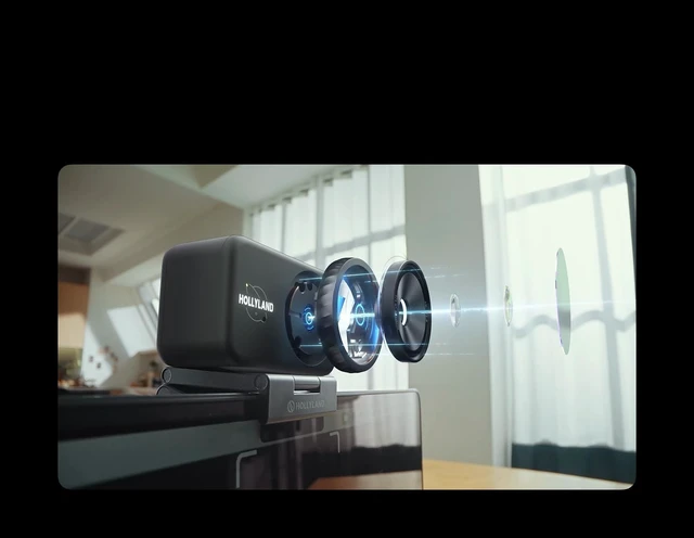 Alt view image 2 of 7 - Lyra 4K Webcam 1/1.5" Sensor, 50MP PDAF Autofocus, AI Tracking & Auto-Framing, Wireless Mic Support, Privacy Shutter, for Zoom, TikTok & Streaming