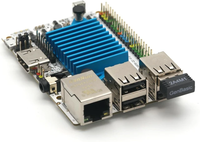Main image of Libre Computer Le Potato Mini Single Board Computer USB WiFi 4 & Heatsink (2GB WiFi 4, Libre Blue)