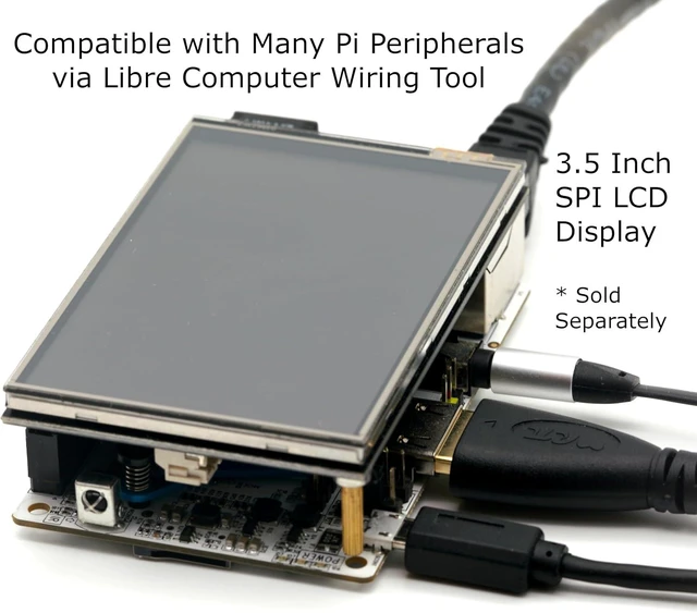 Alt view image 5 of 7 - Libre Computer Le Potato Mini Single Board Computer USB WiFi 4 & Heatsink (2GB WiFi 4, Libre Blue)