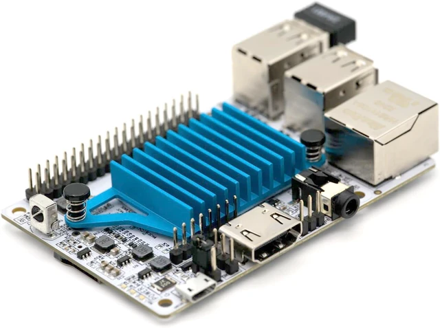 Alt view image 7 of 7 - Libre Computer Le Potato Mini Single Board Computer USB WiFi 4 & Heatsink (2GB WiFi 4, Libre Blue)