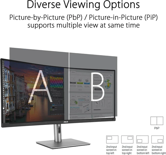 Alt view image 6 of 7 - ProArt PA34VCNV 34" Ultrawide 1440p Professional Monitor for Mac