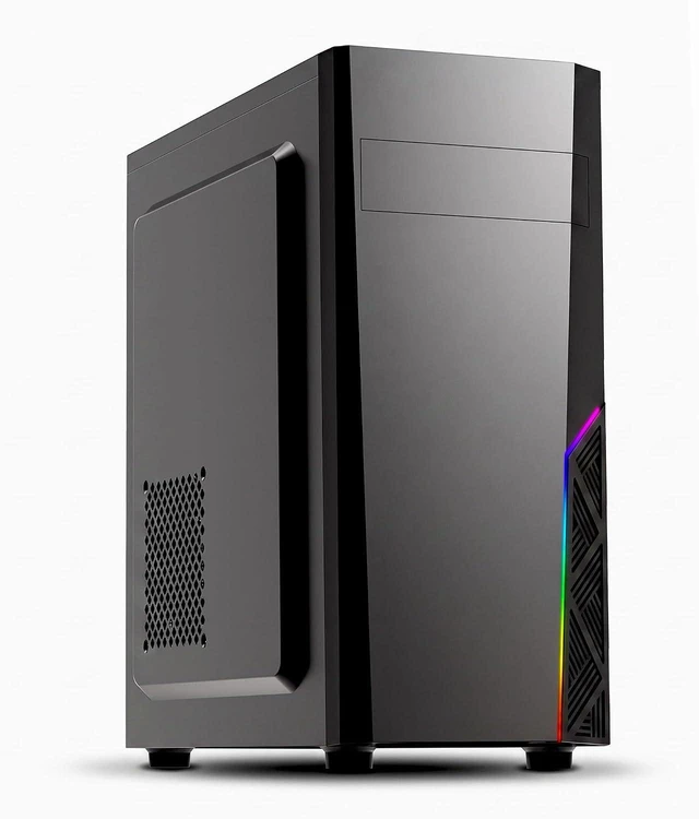 Alt view image 3 of 7 - T8 ATX Mid-Tower Gaming Desktop Computer PC Case