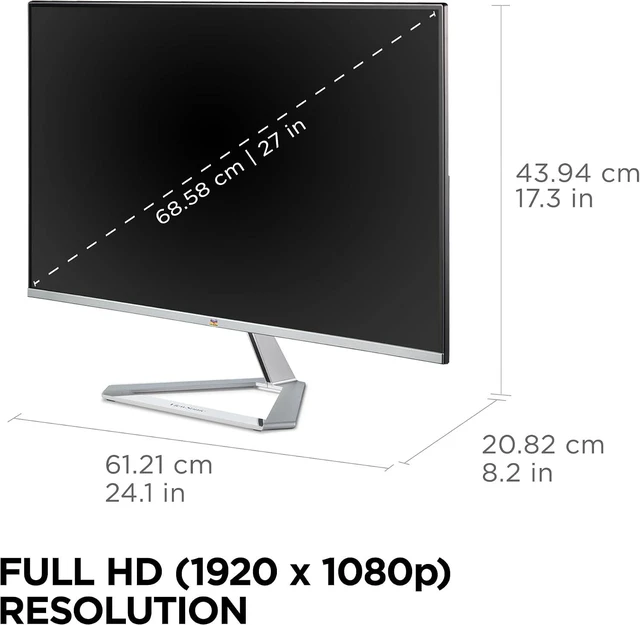 Alt view image 3 of 5 - VX2776-SMHD 27" 1080p IPS LED Computer Monitor