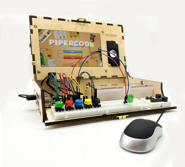 Alt view image 3 of 7 - Award-Winning STEAM Computer Kit with Raspberry Pi Drag-n-Drop Coding, StoryMode, Games, Python & Amazing Projects!