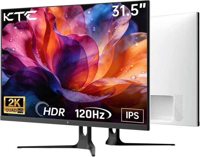 Main image of 32" 2K QHD Computer Monitor 120Hz IPS Panel (White)