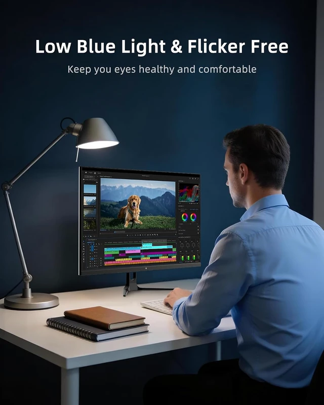 Alt view image 6 of 7 - 32" 2K QHD Computer Monitor 120Hz IPS Panel (White)