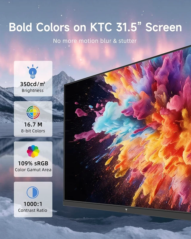 Alt view image 5 of 7 - 32" 2K QHD Computer Monitor 120Hz IPS Panel (White)