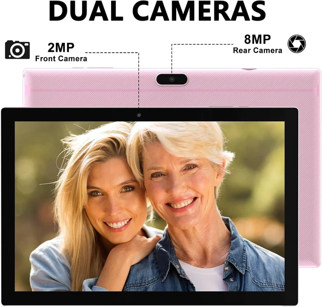 Alt view image 5 of 7 - 10" Android 15 2-in-1 Tablet with Keyboard/Mouse/Case/Stylus 8GB RAM + 32GB ROM/1TB Expandable, 1.8GHz Quad-Core, 1280*800 HD Touch Screen, 8MP Camera, 2.4G/5G WiFi 6