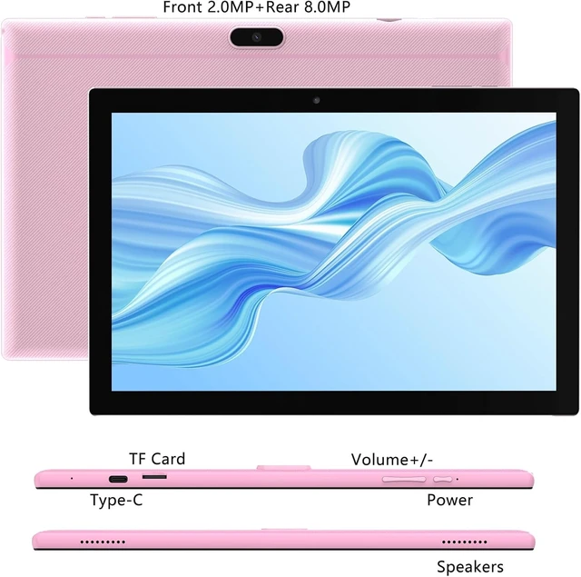 Alt view image 6 of 7 - 10" Android 15 2-in-1 Tablet with Keyboard/Mouse/Case/Stylus 8GB RAM + 32GB ROM/1TB Expandable, 1.8GHz Quad-Core, 1280*800 HD Touch Screen, 8MP Camera, 2.4G/5G WiFi 6