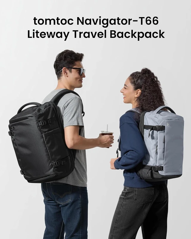 Alt view image 2 of 7 - 40L Travel Backpack TSA Carry-On Flight Approved, PFAS Free
