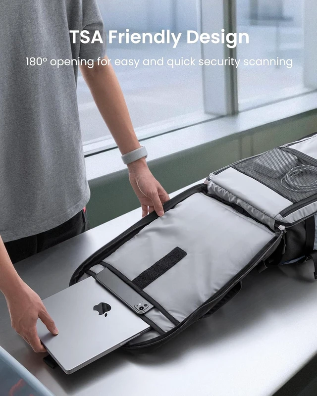 Alt view image 5 of 7 - 40L Travel Backpack TSA Carry-On Flight Approved, PFAS Free