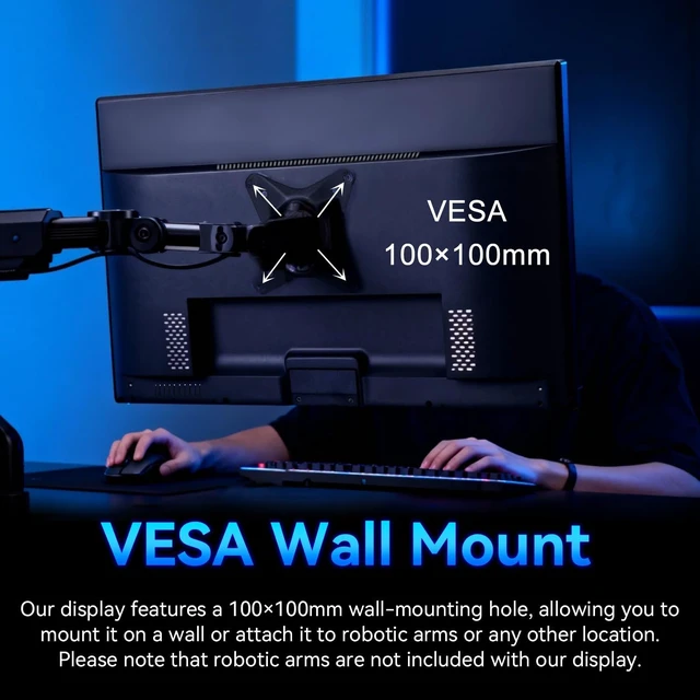 Alt view image 6 of 7 - 22" FHD 1080p IPS Gaming Computer Monitor 75Hz, FreeSync, HDMI
