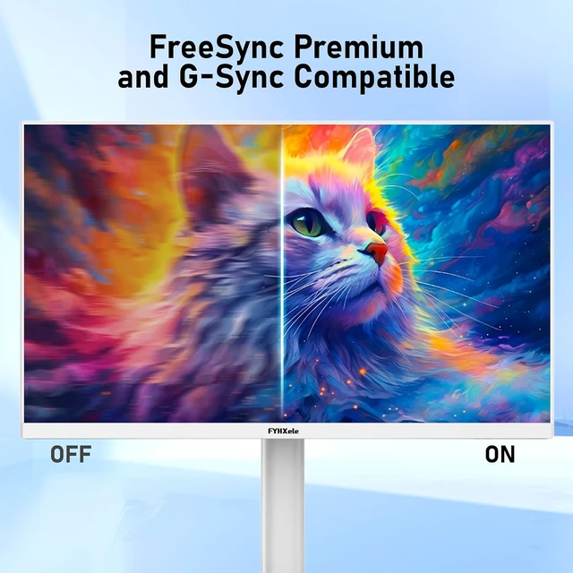 Alt view image 6 of 7 - 27" 4K UHD Gaming Monitor 3840x2160 Fast IPS Panel, 120Hz, 100% sRGB, FreeSync & G-Sync, HDR 400, HDMI 2.1 & DP 1.4, VESA Mountable (White)
