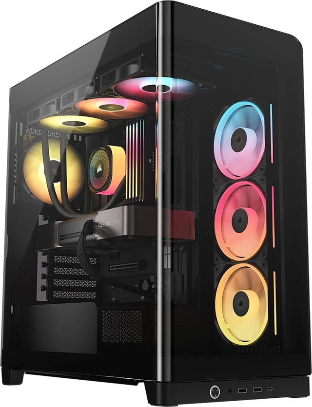 Main image of 4500X LX RGB Frame Customisable Panoramic Mid-Tower PC Case (Black)