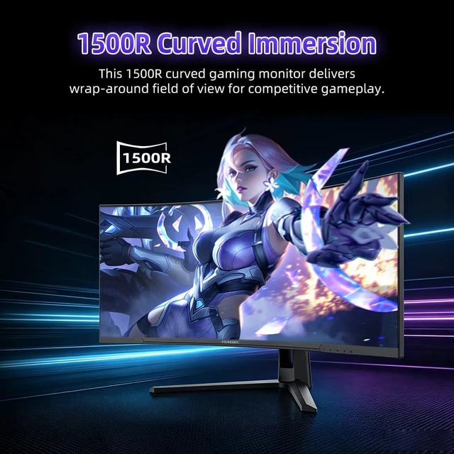 Alt view image 3 of 7 - 44.5" Curved DQHD Gaming Monitor 240Hz, 1ms Computer Monitor