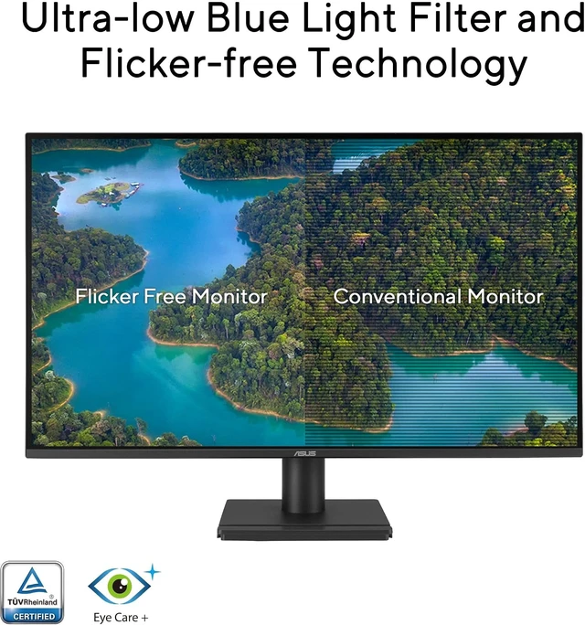 Alt view image 4 of 7 - VA27AQ 27" 1440P QHD IPS Computer Monitor HDMI, DisplayPort, VGA