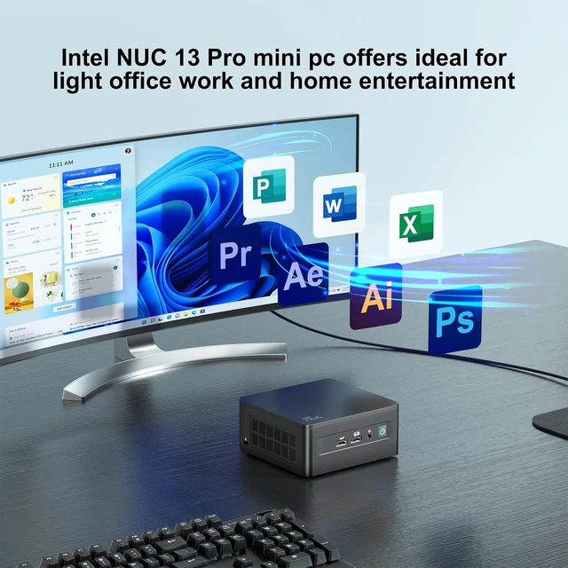 Alt view image 7 of 7 - NUC 13 Pro NUC13ANHi5 Mini PC 16GB RAM, 512GB SSD