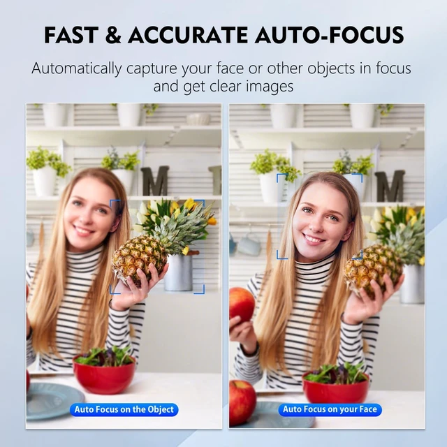 Alt view image 4 of 7 - 2K QHD Webcam with Windows Hello Facial Recognition Web Camera