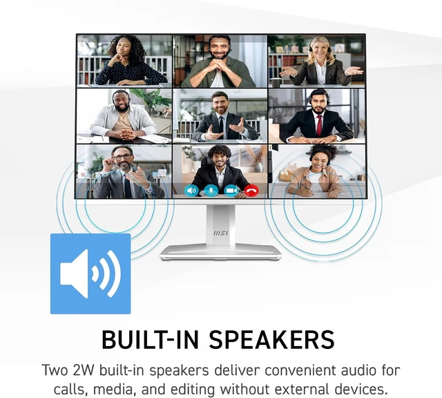 Alt view image 5 of 7 - PRO MP243W E14 24" IPS 1920 x 1080 (FHD) Computer Monitor 144Hz, Adaptive-Sync, HDR Ready, HDMI, Display Port, VESA, Tilt, 4-Side Slim Bezel, 1ms (White)