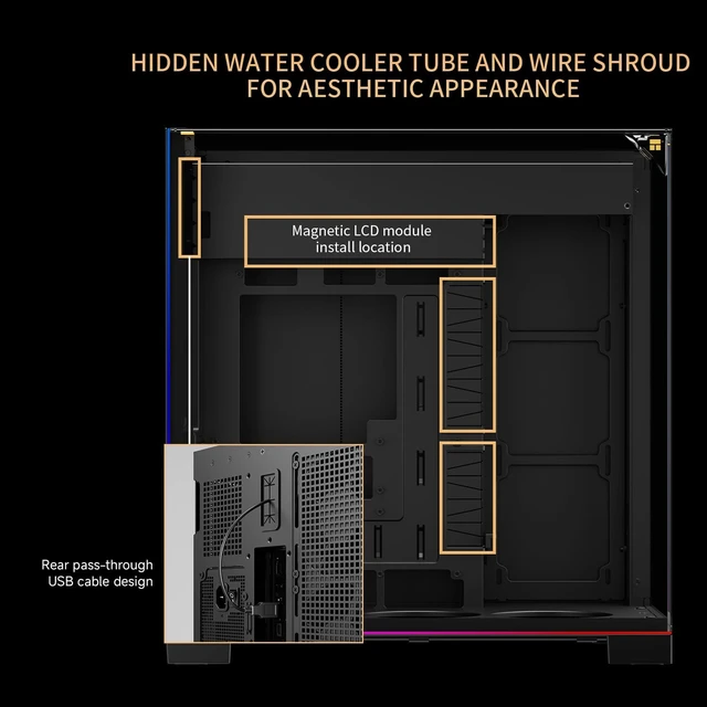 Alt view image 5 of 7 - A70 Vision ATX Gaming Case