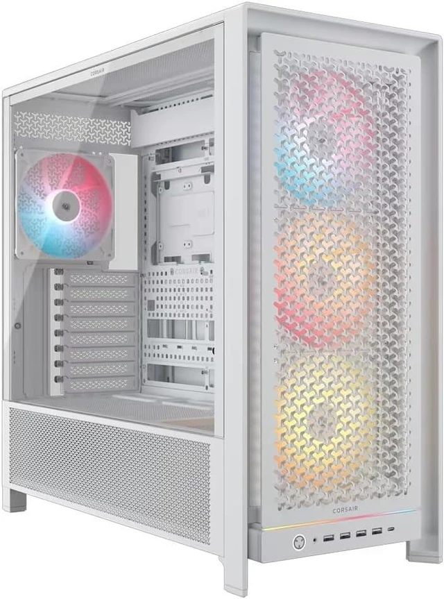 Main image of Frame 5000D RS ARGB Modular High-Airflow Mid-Tower PC Case 4X Pre-Installed RS ARGB Fans, InfiniRail Fan Mounting System, BTF, Project Zero, Project Stealth (White)
