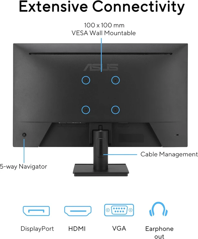Alt view image 6 of 7 - VA279QG 27" 1080P 120Hz Eye Care Gaming Monitor HDMI, DisplayPort