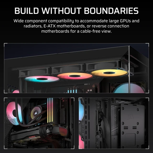 Alt view image 4 of 7 - 3500X RS ARGB Panoramic Mid-Tower PC Case (Black)