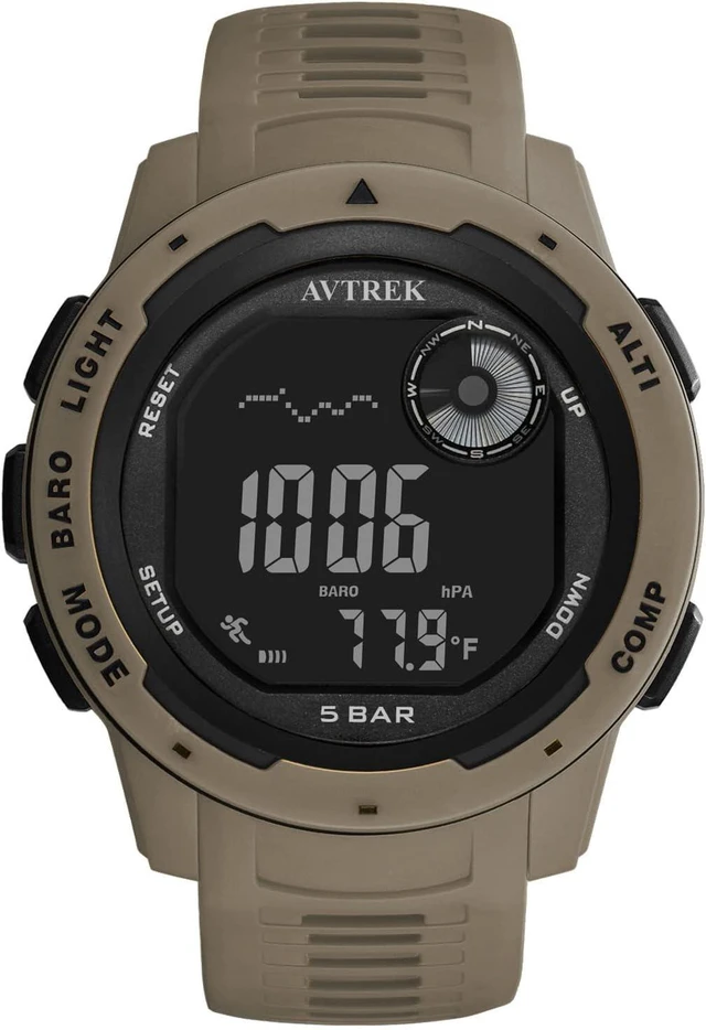 Main image of Tactical Watch with Compass & Pedometer, 50M Waterproof 2003