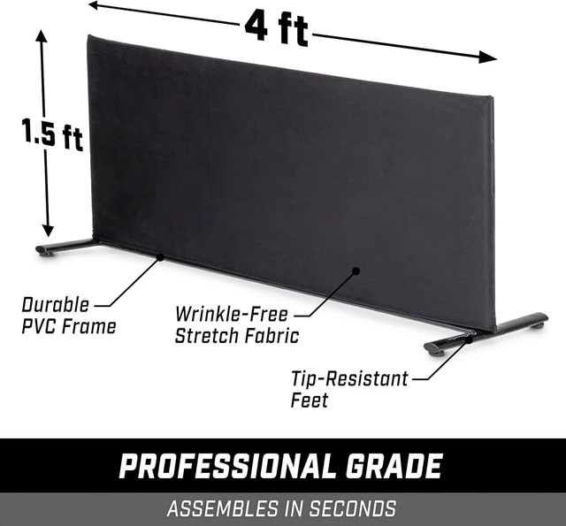 Alt view image 6 of 6 - 3-Pack Pickleball Ball Barrier Brandable or Pre-Branded Court Dividers for Pickleball Courts