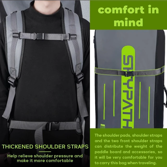 Alt view image 5 of 7 - Paddle Board Backpack Bag iSUP Bag